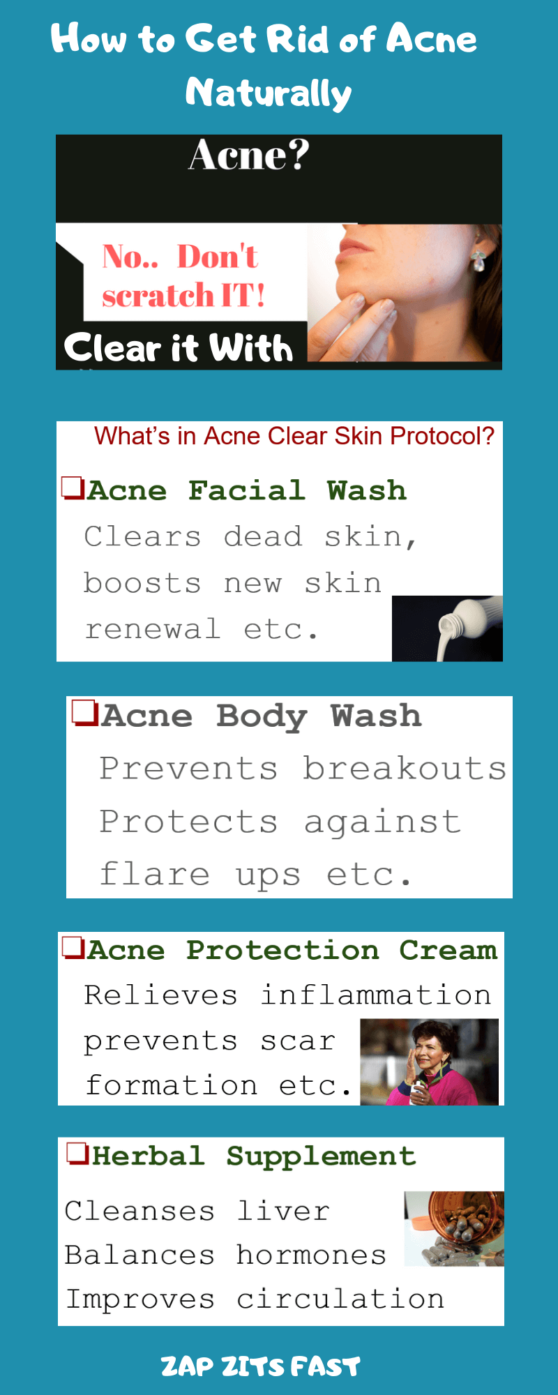 Clear acne and acne scars naturally